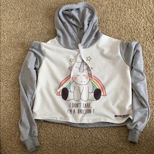 Long sleeve, crop hoodie